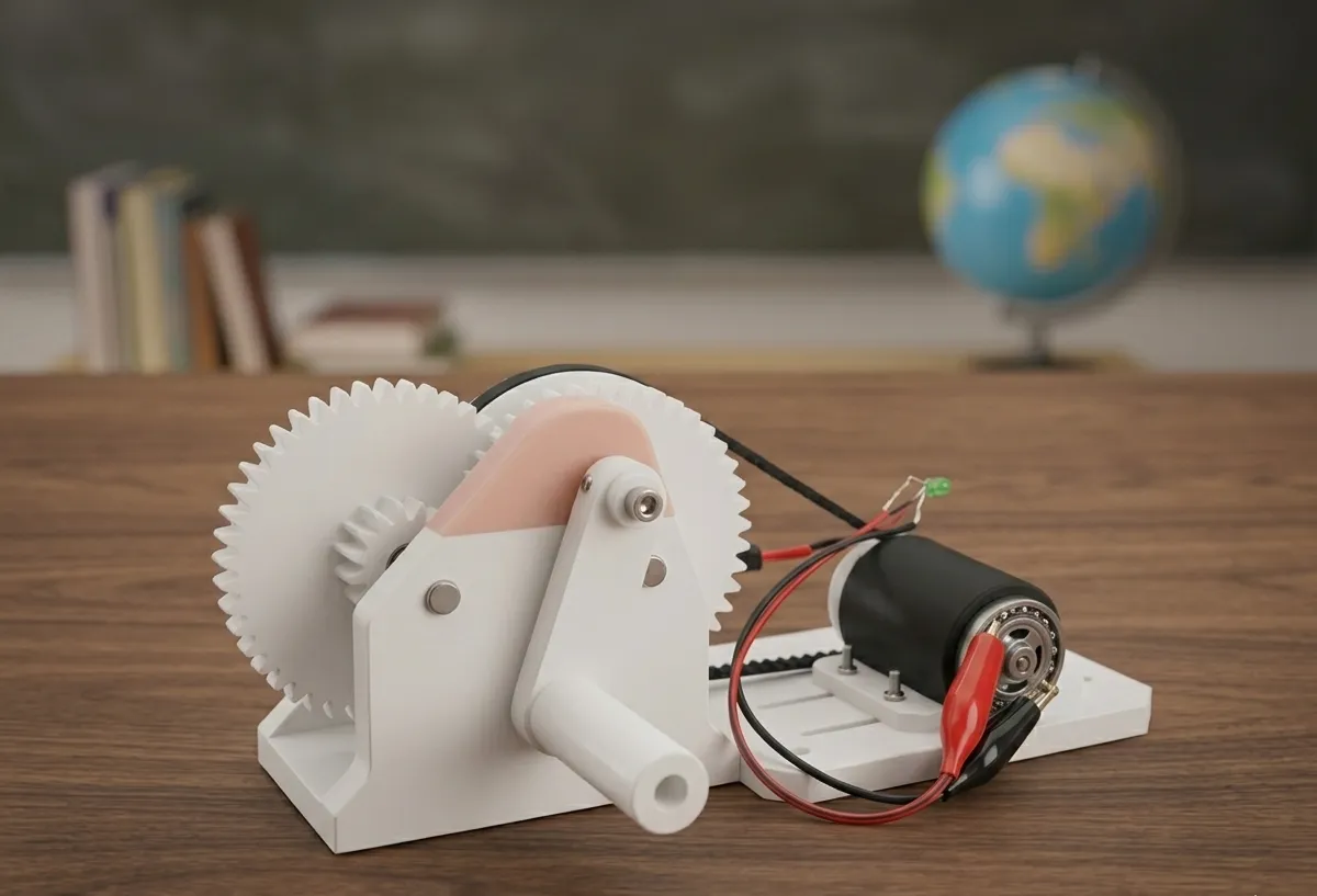 Hand Crank Generator STEM Kit (Grade 9–10 Focus)